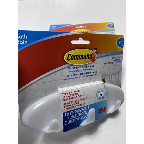 Adhesive Wall /bathroom mulithooks. Brand New 2 Units - Picture 12 of 12